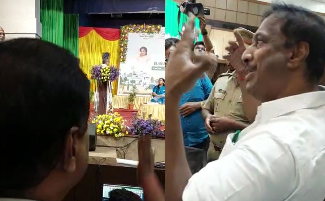 MLA blockade Puducherry to condemn Chief Secretary for not implementing 'Smart City' project