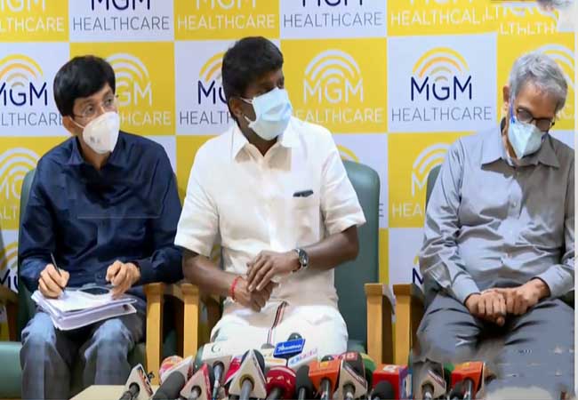 tamilnadu health minister vijaya baskar press meet at chennai