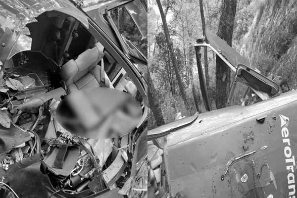 Helicopter incident; 5 people tragically lost their lives