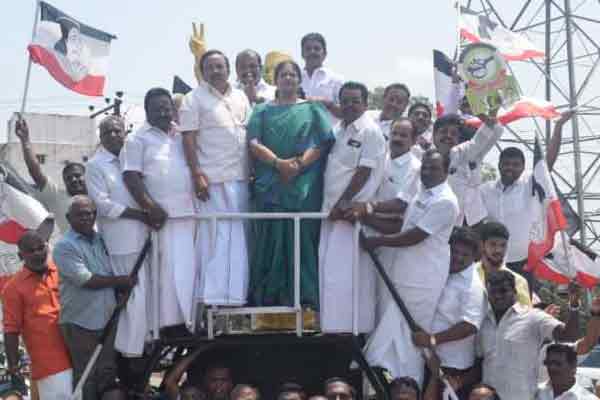 ammk trichy city district secretary senthilnathan appointed and leader statue
