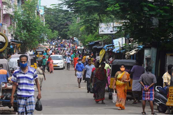 Royapettah in Chennai - corona virus issue - photos -