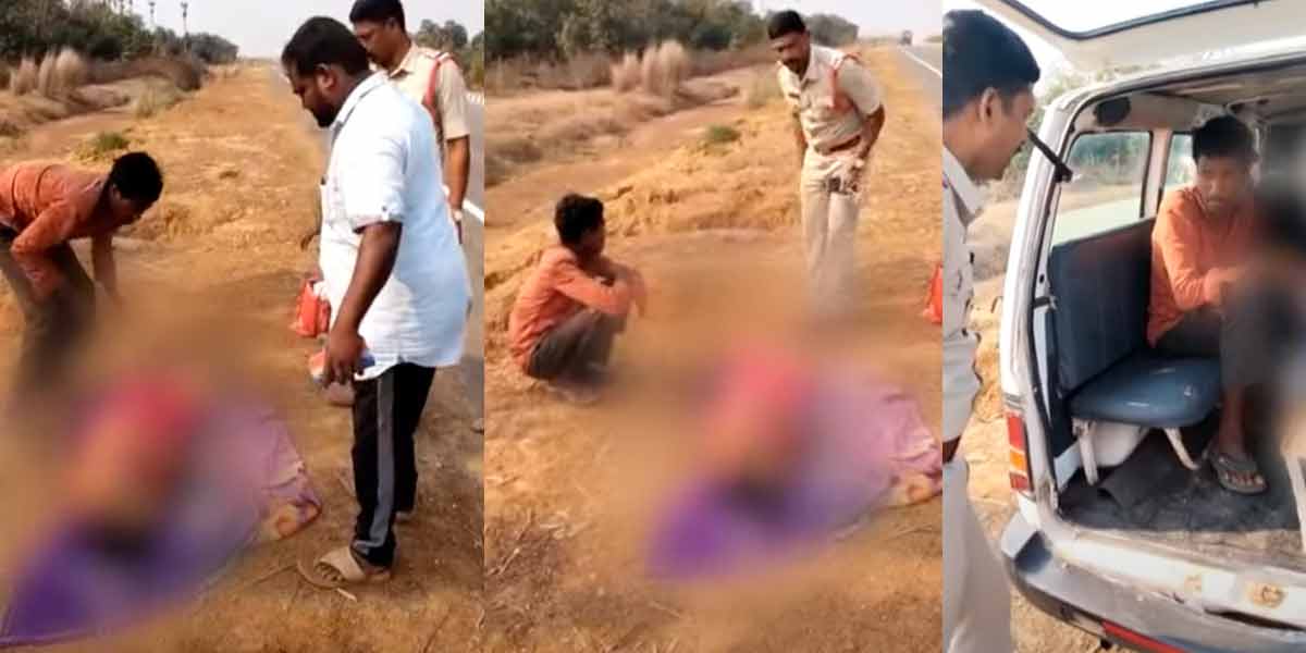 Husband walks to Odisha carrying wife's body;Police's humanitarian action won praise