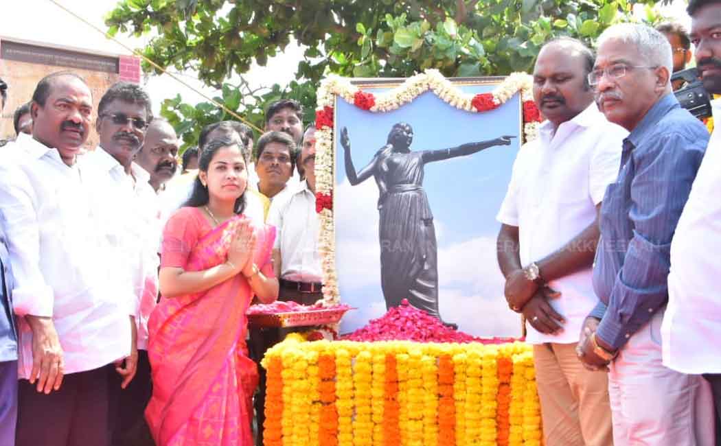 Government pays homage to Kannaki idol