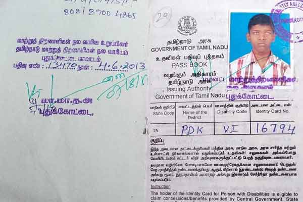 Puthukottai government bus conductor who trouble to disable person and person showing mercy