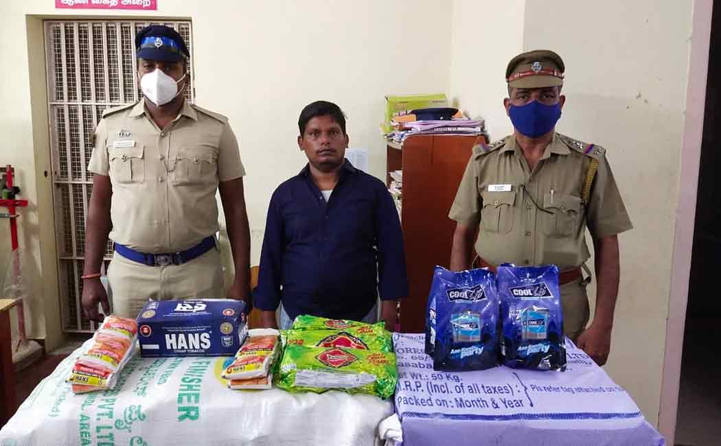 42,000 worth of tobacco products seized in Villupuram district