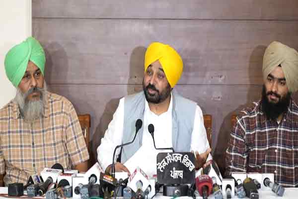 punjab chief minister bagavath singh maan press meet ipl cricketer issue