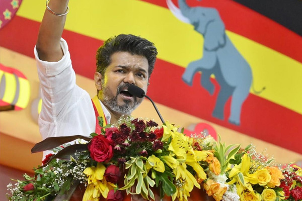 vijay condemn for his party members arrest