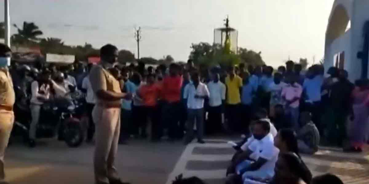 1,000 people struggle at the entrance of the Kudankulam nuclear reactor!