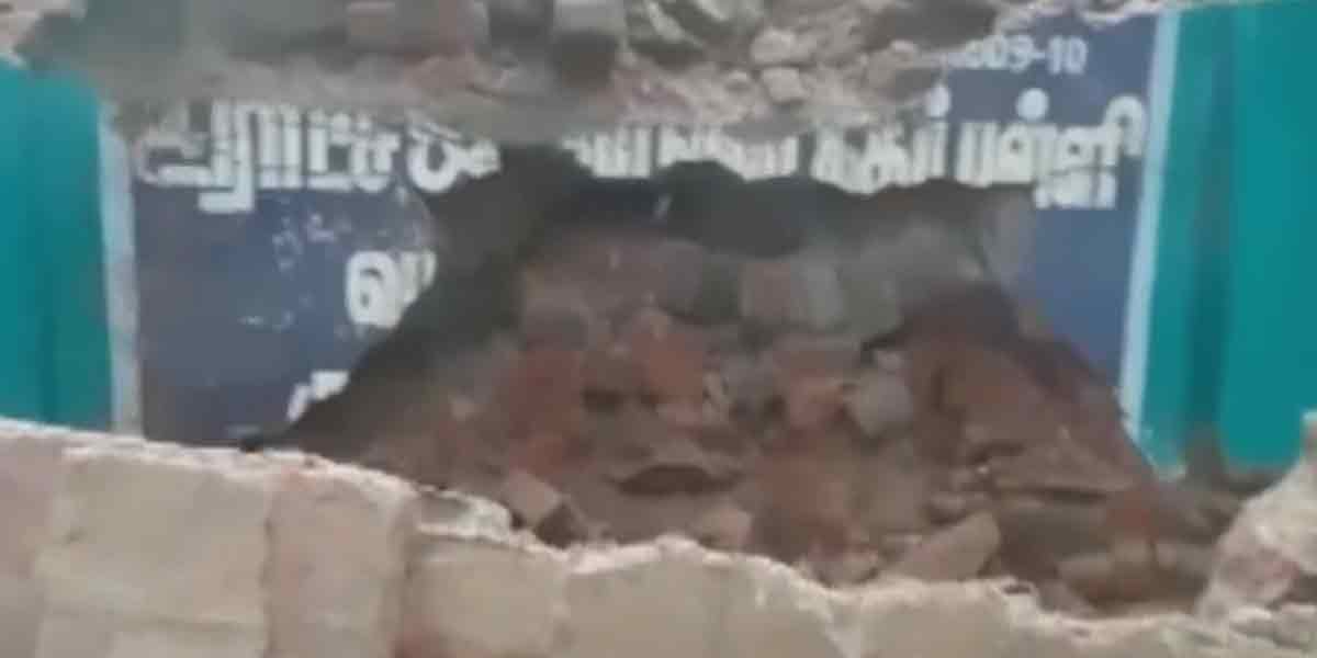 Heavy rain warning for 12 districts ... School building leveled in Cuddalore!