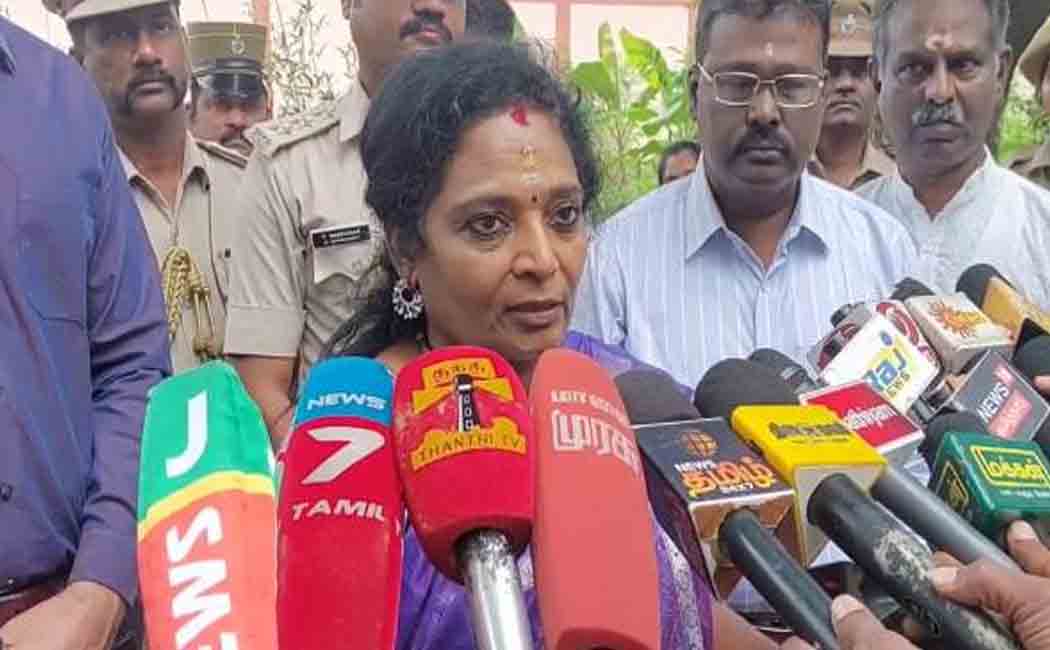 "I don't ask the people in Tamilnadu what they want to do here" said Governor Tamilisai