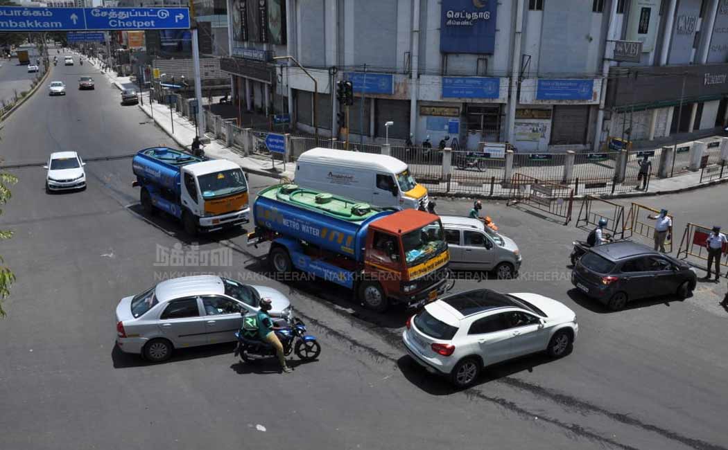 lockdown chennai roads