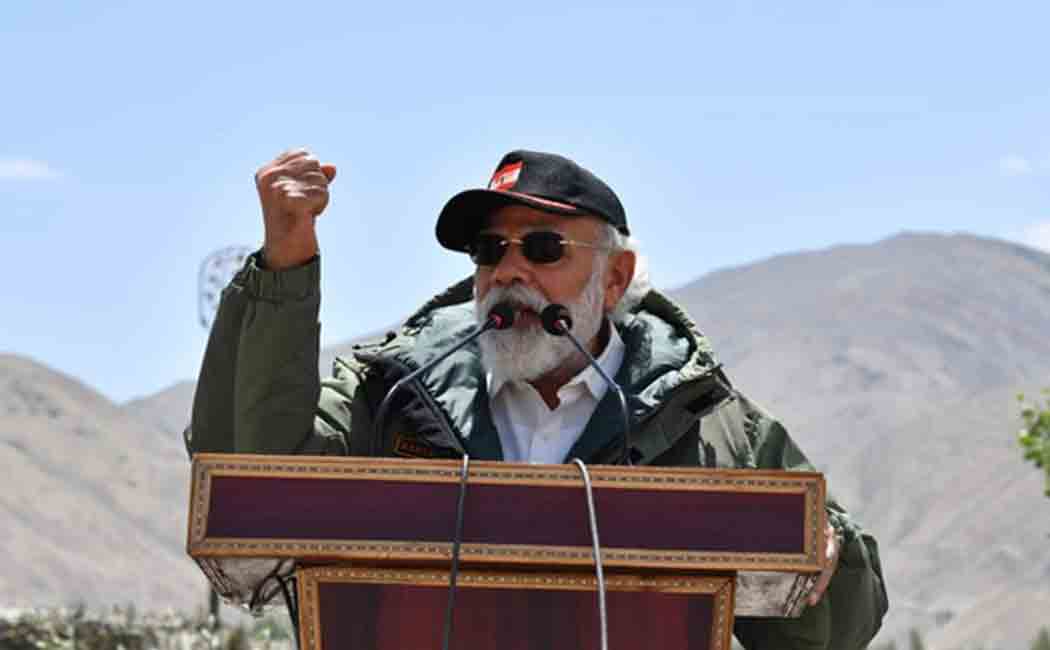 modi speaks about thirukural in ladakh