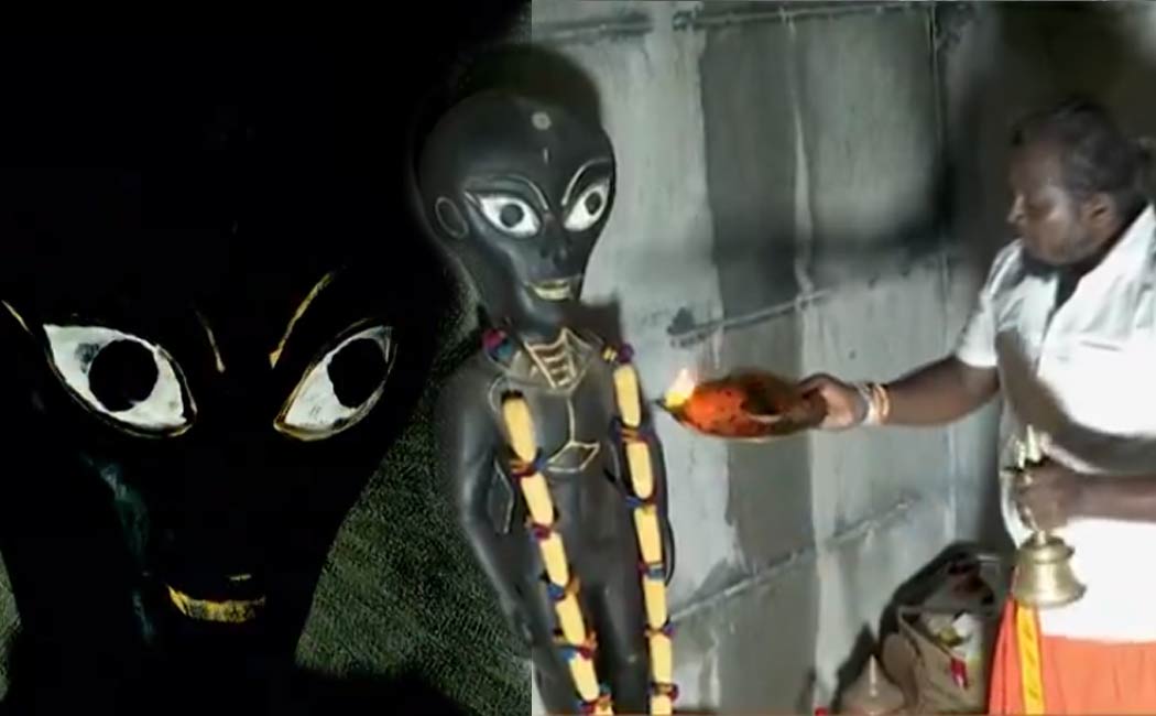 built a temple for the alien in Salem and is worshiping