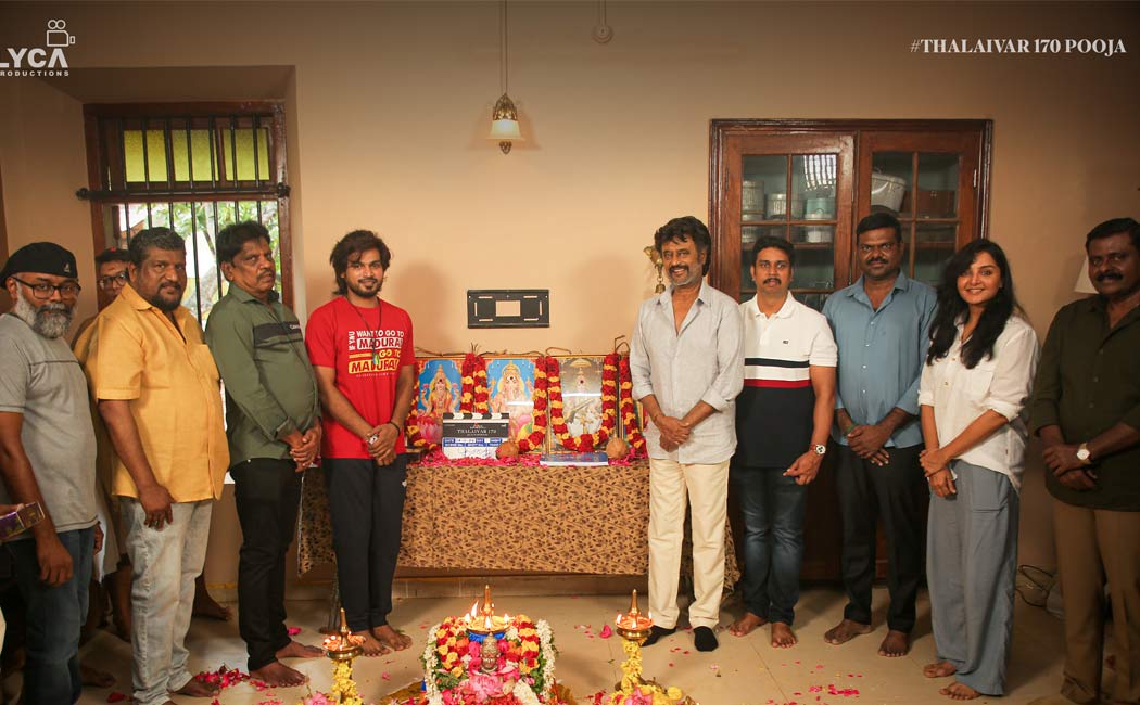 thalaivar 170 pooja ceremony photos