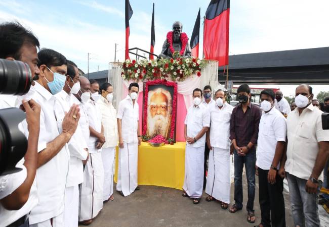 periyar statue dmk mk stalin