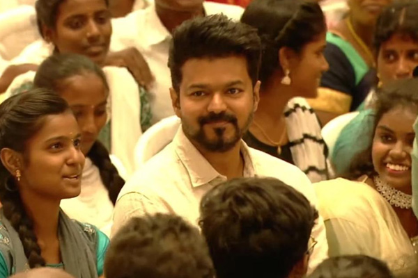 vijay wishes 10 students for public exam