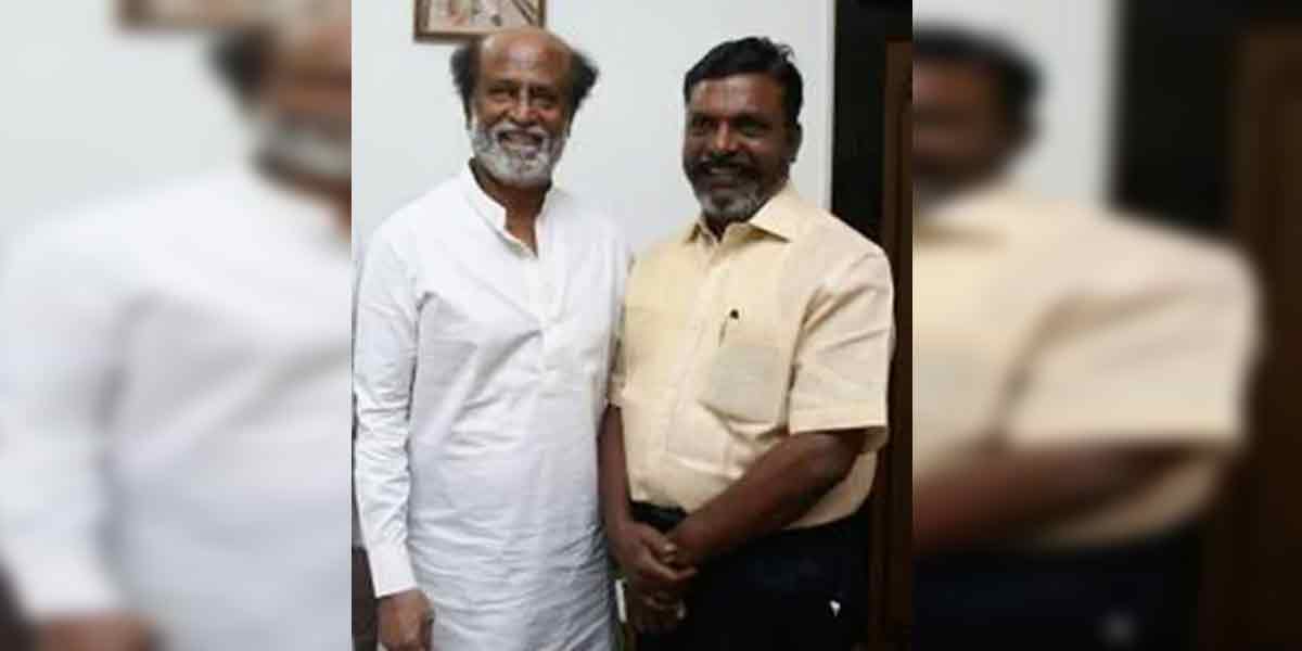 'Congratulations on running in politics as director Rajini' - Thiruma tweet