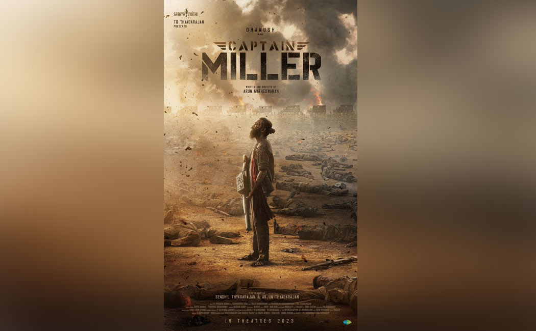 dhanush captain miller firest look released