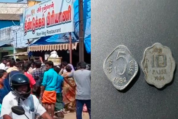 '5 paisa offer biryani'-shopkeeper closes shutters as crowd gathers