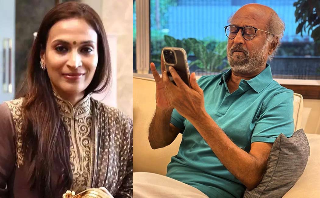 aishwarya rajinikanth wishes vijayadhasami with shared rajinikanth photo