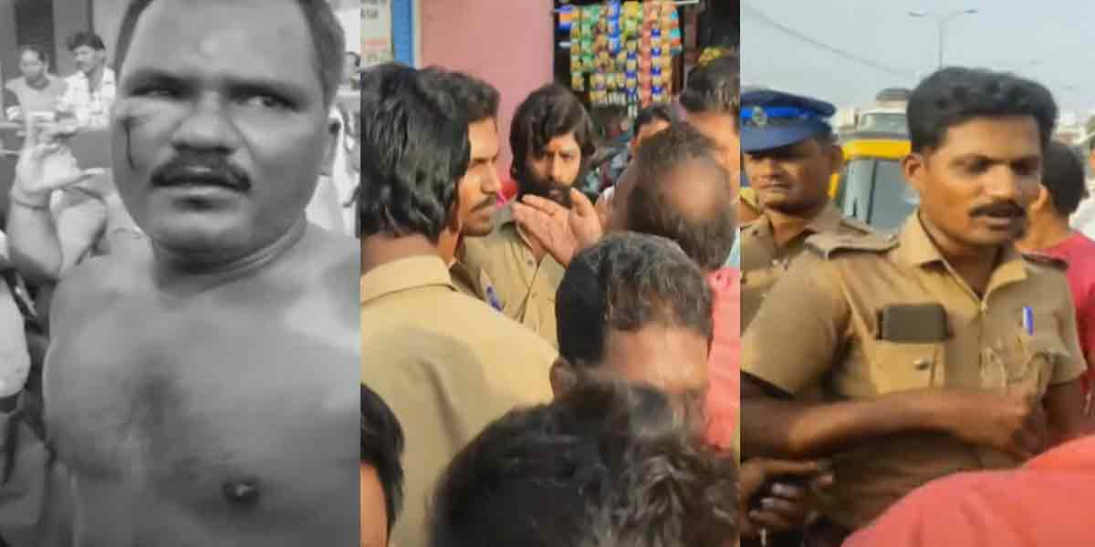 Attack on conductor for spitting ... Policeman suspended!