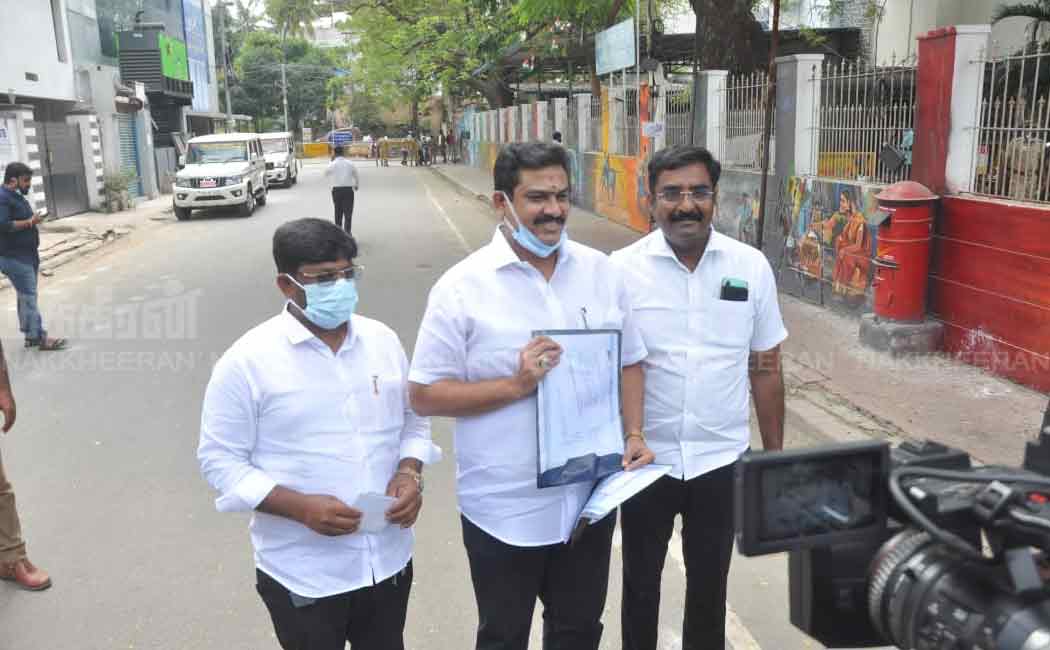 Various party candidates gathered to file nominations