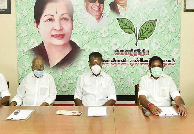 SASIKALA SUPPORTER ADMK LEADER EPS AND OPS STATEMENT
