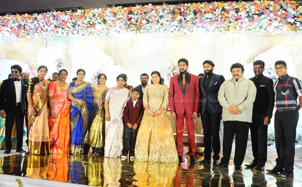 Divakaran family wedding reception photos