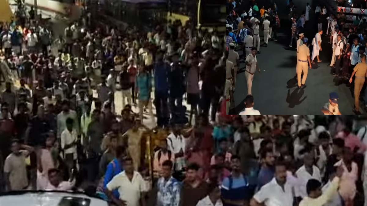 Passengers stranded in Kalampakkam - Protest breaks out at midnight