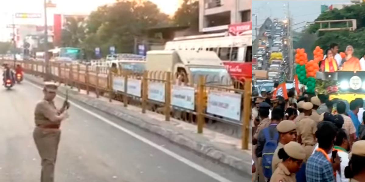 Unmanned 'road show'- BJP in upset