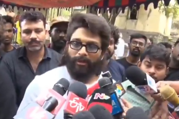 allu arjun about his political stand