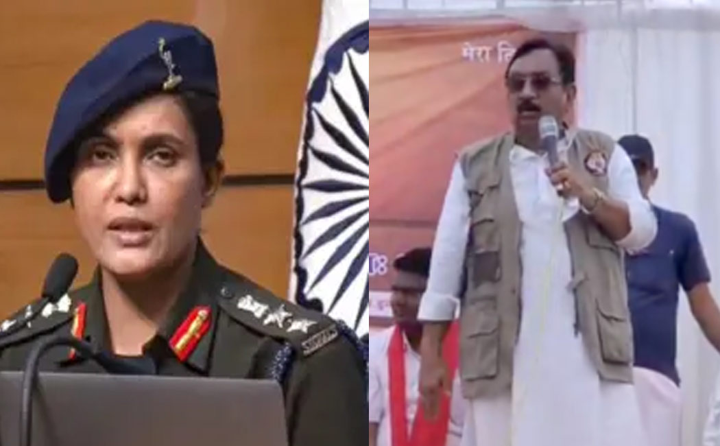 madhya pradesh BJP minister kunwar vijay shah insulted Colonel Sophia Qureshi comparing illegal people