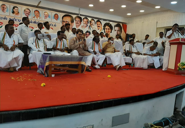 nanguneri assembly by election congress and dmk congress state president ks azhagiri