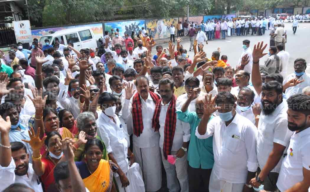 Various party candidates gathered to file nominations
