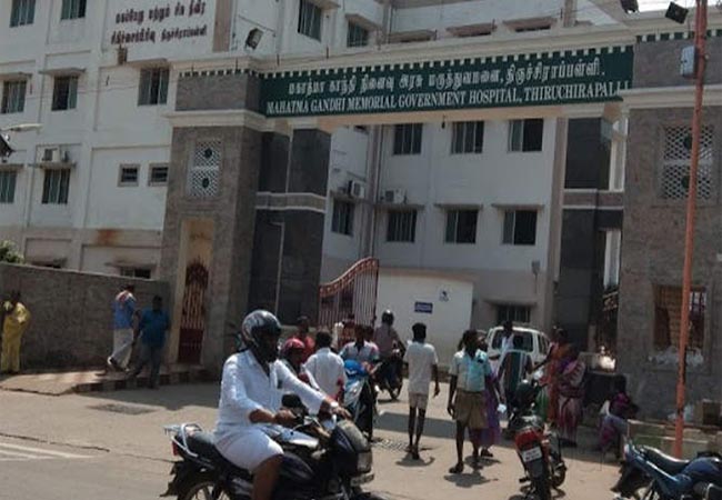 TRICHY GOVERNMENT HOSPITAL CORONAVIRUS POLICE