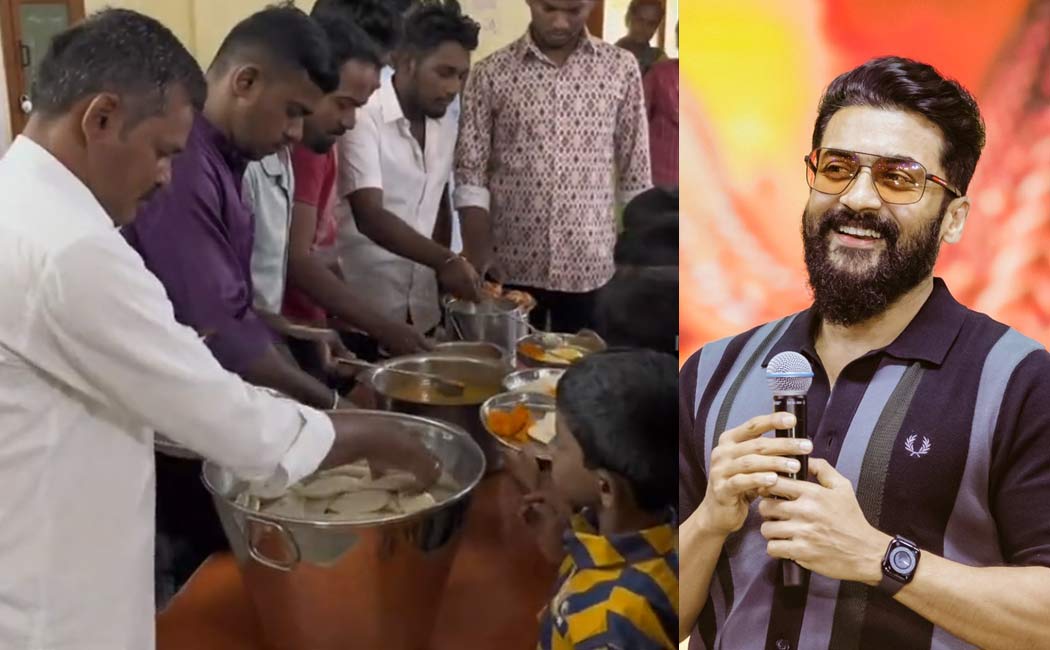 Fans give food for Surya's recovery