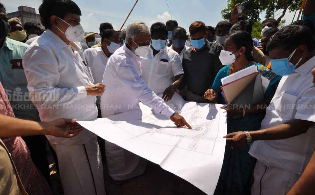 Recovery of temple property; Minister inspects live