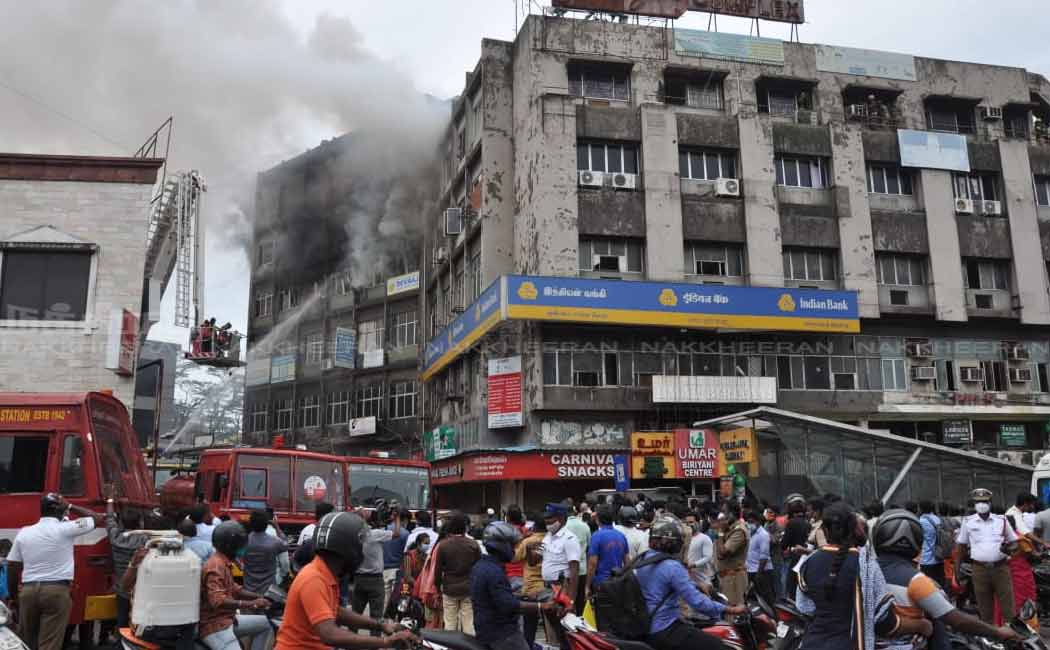 Chennai apartment building fire accident