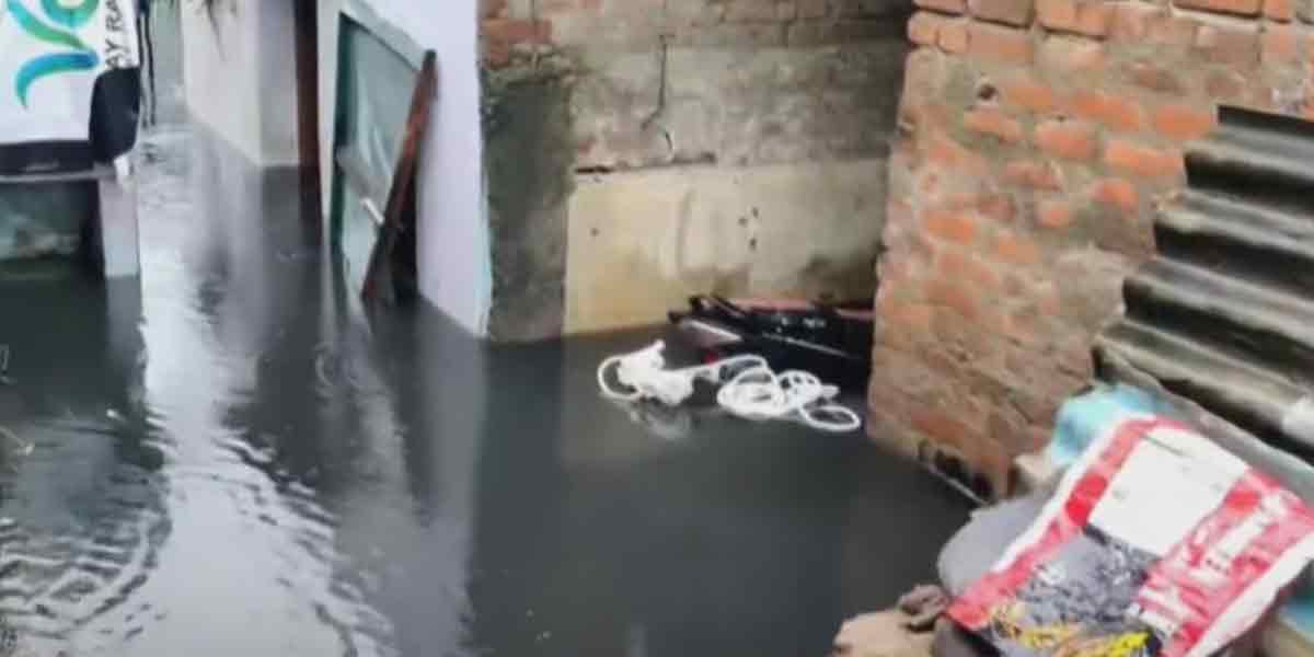 Waste water mixed with rainwater flood ... People blame municipal employees!