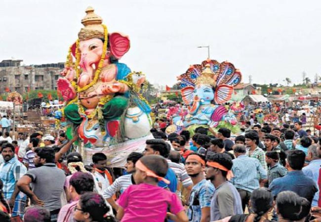 chennai Ganesha statue procession monitored by CCTV cameras