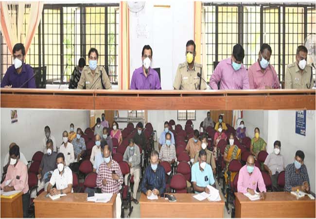 salem district collector and officers meeting shop closed coronavirus