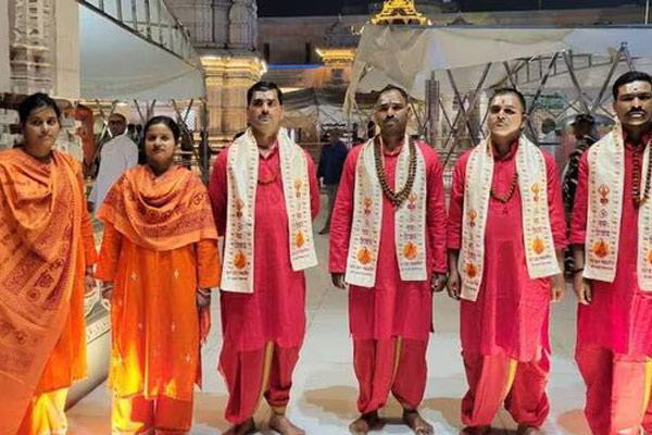 Controversy arose Police in priest's garb on security duty in U.P