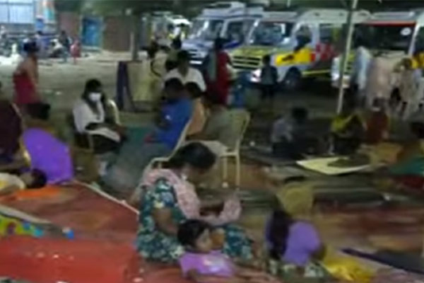 People fled the village out of fear for gas leakage and suffocation
