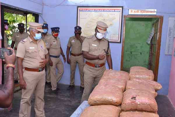 Tuticorin police seized kilos of cannabis