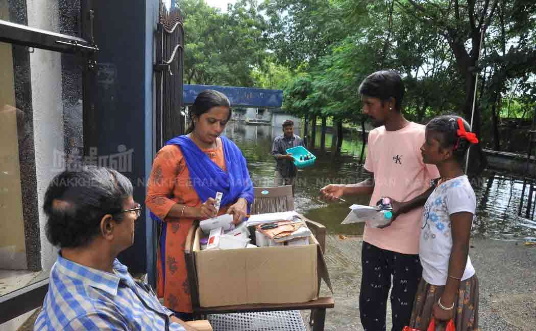 Rain flod at chennai ESI medical store