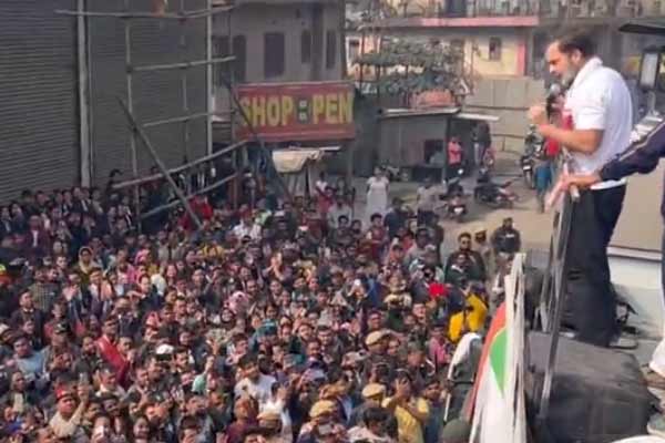 Denial of permission to interact with students during Rahul Gandhi's walk