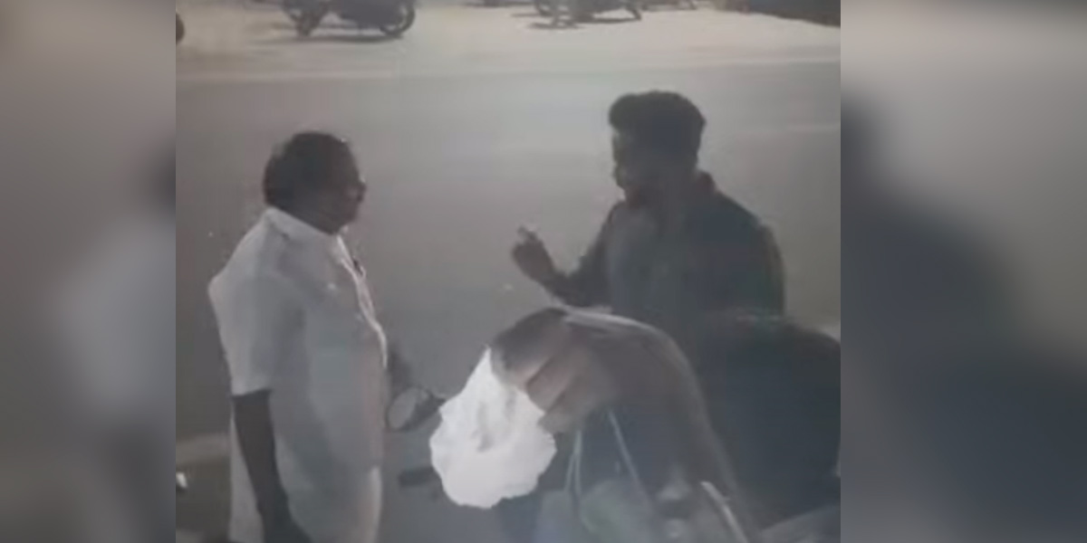 Youth who had an argument with the AIADMK councilor, "Should we give 100 rupees to put up a shop on the road?"