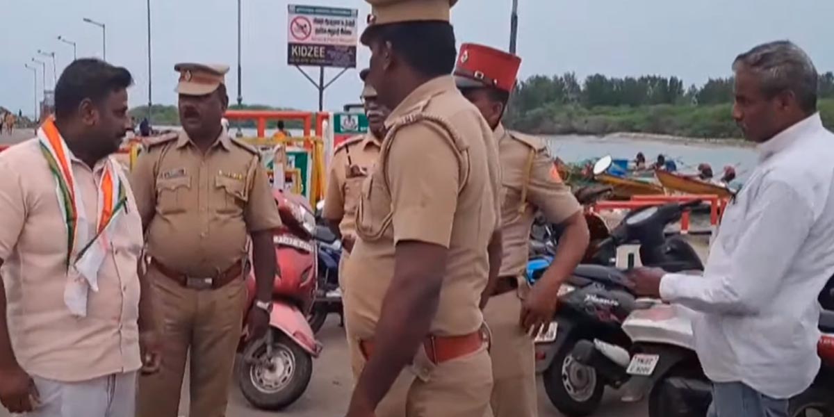 A Congress executive who tried to meditate; Police denied permission
