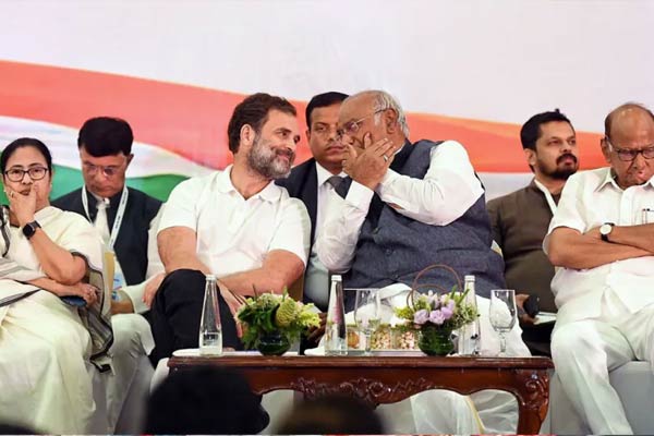 Opposing India Alliance parties at Congress took up the Adani issue
