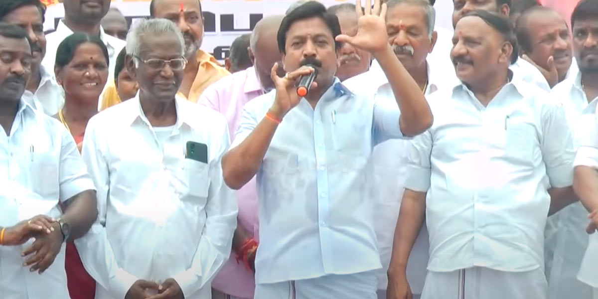 "The greatest man in Tamil Nadu is Senthilbalaji" - CV Shanmugam speech
